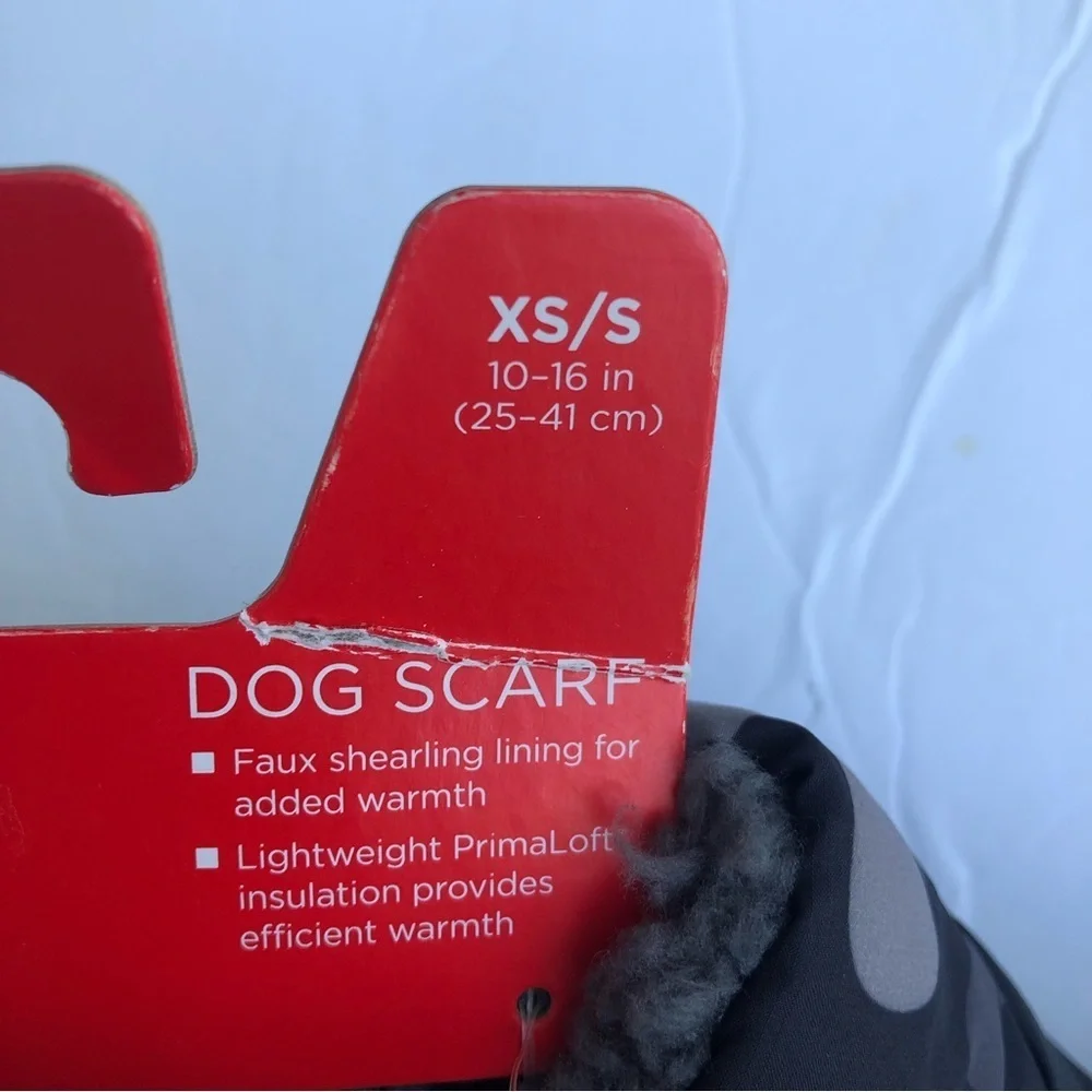 NWT Camo Sherpa dog scarf XS/S